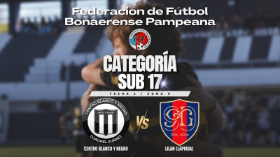 F&uacute;tbol de la Federaci&oacute;n: Blanco y Negro recibe a Lil&aacute;n en la categor&iacute;a Sub 17