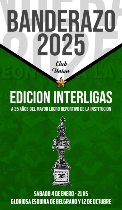 El Club Uni&oacute;n tiene a la venta el bono contribuci&oacute;n "Banderazo 2025"
