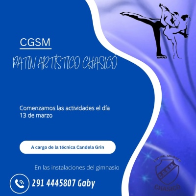 Abiertas las inscripciones para la actividad de pat&iacute;n art&iacute;stico en Chasico