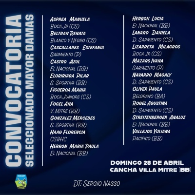 Analuz Streitenberger, convocada al seleccionado mayor de la Federaci&oacute;n de Hockey del Sudoeste Bonaerense
