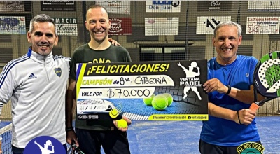 La dupla Dana - Quiroga logr&oacute; quedarse con el torneo de 8va categor&iacute;a organizado por Ventana Padel