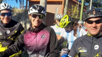 Representantes de la Agrupaci&oacute;n Ciclistas de Saldungaray tuvieron actividad en Sierra de la Ventana
