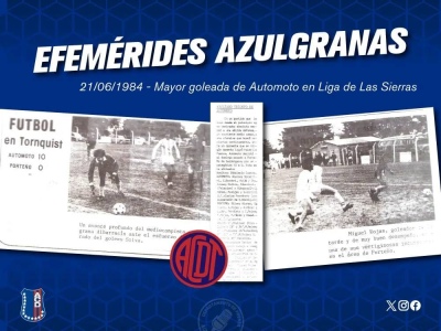 Ayer se cumplieron 40 a&ntilde;os de la mayor goleada de la historia del Automoto Club Deportivo