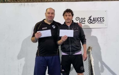 Emanuel Mascareno - Claudio Lencina, ganadores de un torneo de sexta categor&iacute;a en Los Sauces Padel