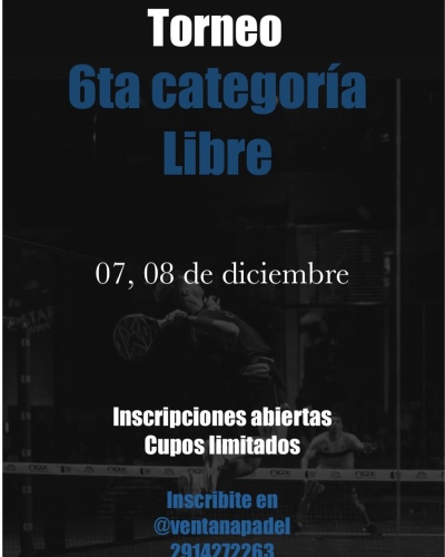 Fechas confirmadas para los &uacute;ltimos torneos puntables 2024 en Ventana Padel