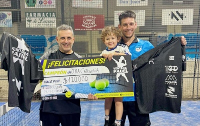 Sebasti&aacute;n Strbic - Mariano Sabalza, campeones de s&eacute;ptima categor&iacute;a en Ventana Padel