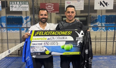 Hubo final pringlense en el ultimo torneo del a&ntilde;o de sexta categor&iacute;a de Ventana Padel