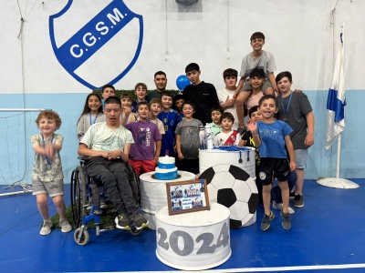 Se llevo a cabo el cierre de a&ntilde;o de la escuelita de futbol del Club General San Martin de Chasico