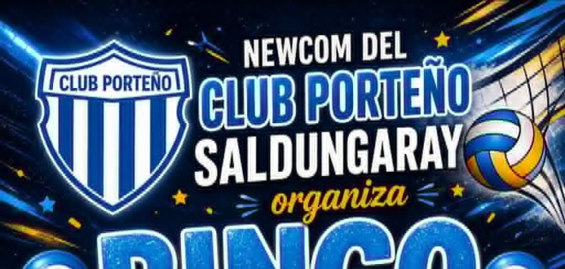 Programan un bingo familiar a cargo del grupo de newcom del Club Porte&ntilde;o de Saldungaray
