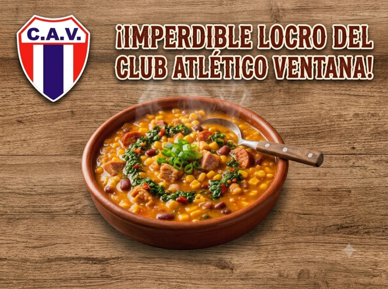 El 9 de julio no te podes perder el imperdible locro del Club A. Ventana