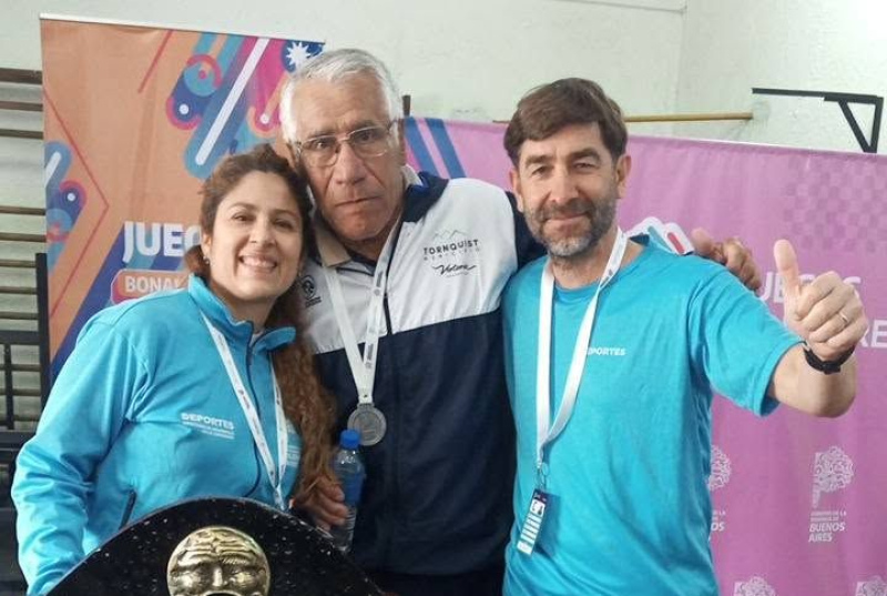 Juegos Bonaerenses: "Nano" Soto conquisto la medalla de plata en sapo y sumo otra alegria para Tornquist