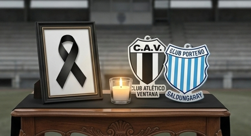 Emotivo adi&oacute;s a Pablo Orellana por parte del Club Atl&eacute;tico Ventana y Porte&ntilde;o de Saldungaray